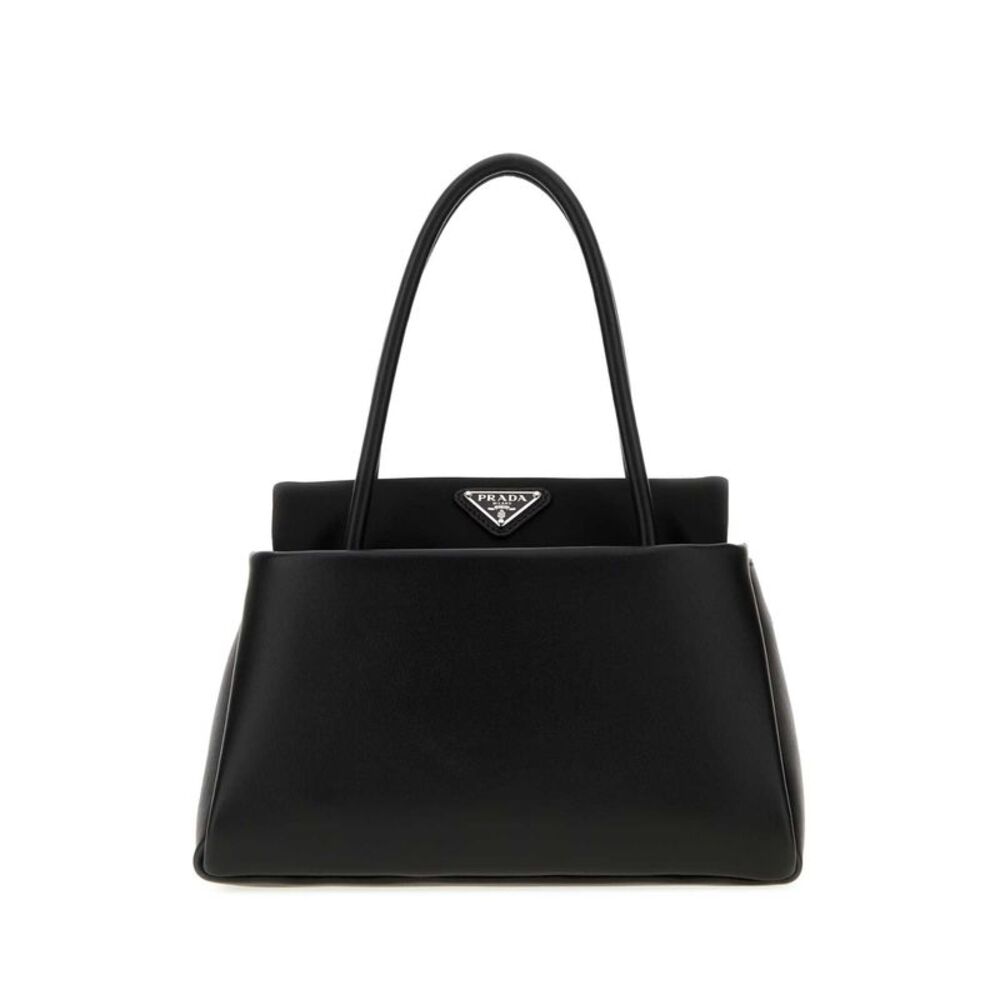 Prada Women Black Leather Handbag